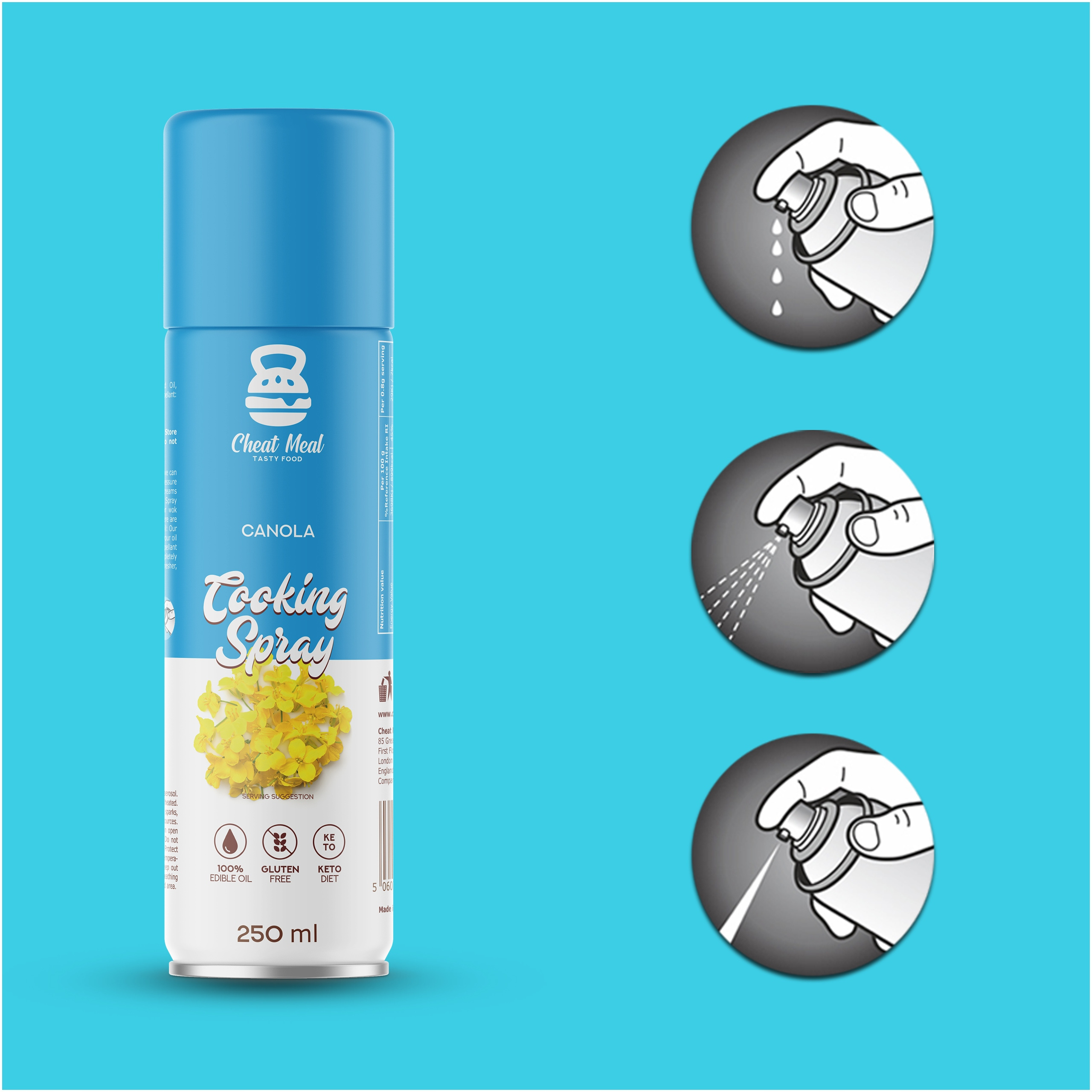 Makaron Konjac Tagliatelle 400g + OLEJ RABE in Spray Cheat ZESTAW