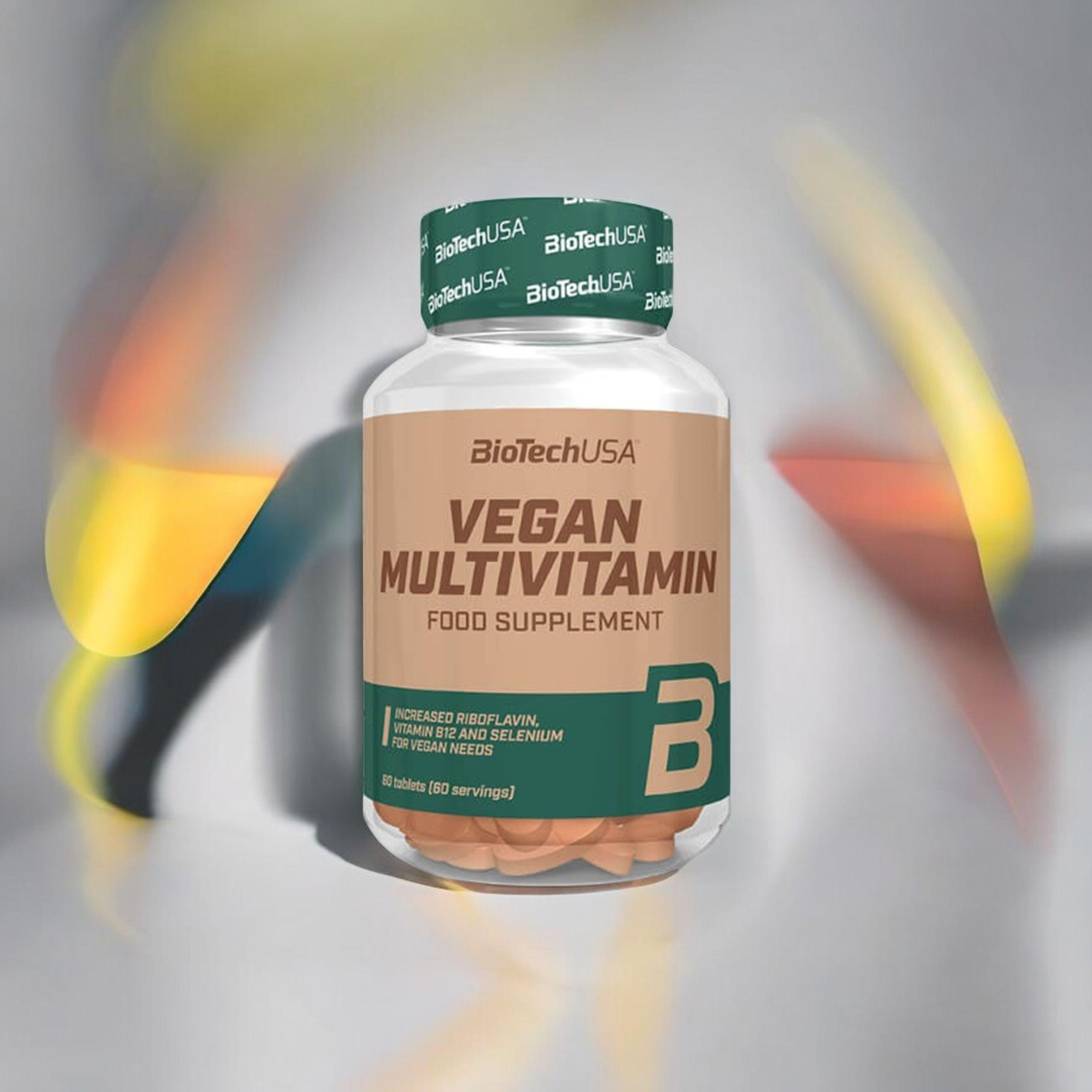 BioTech USA Vegan Multivitamin - 60tabs. - Multivitamin für Veganer