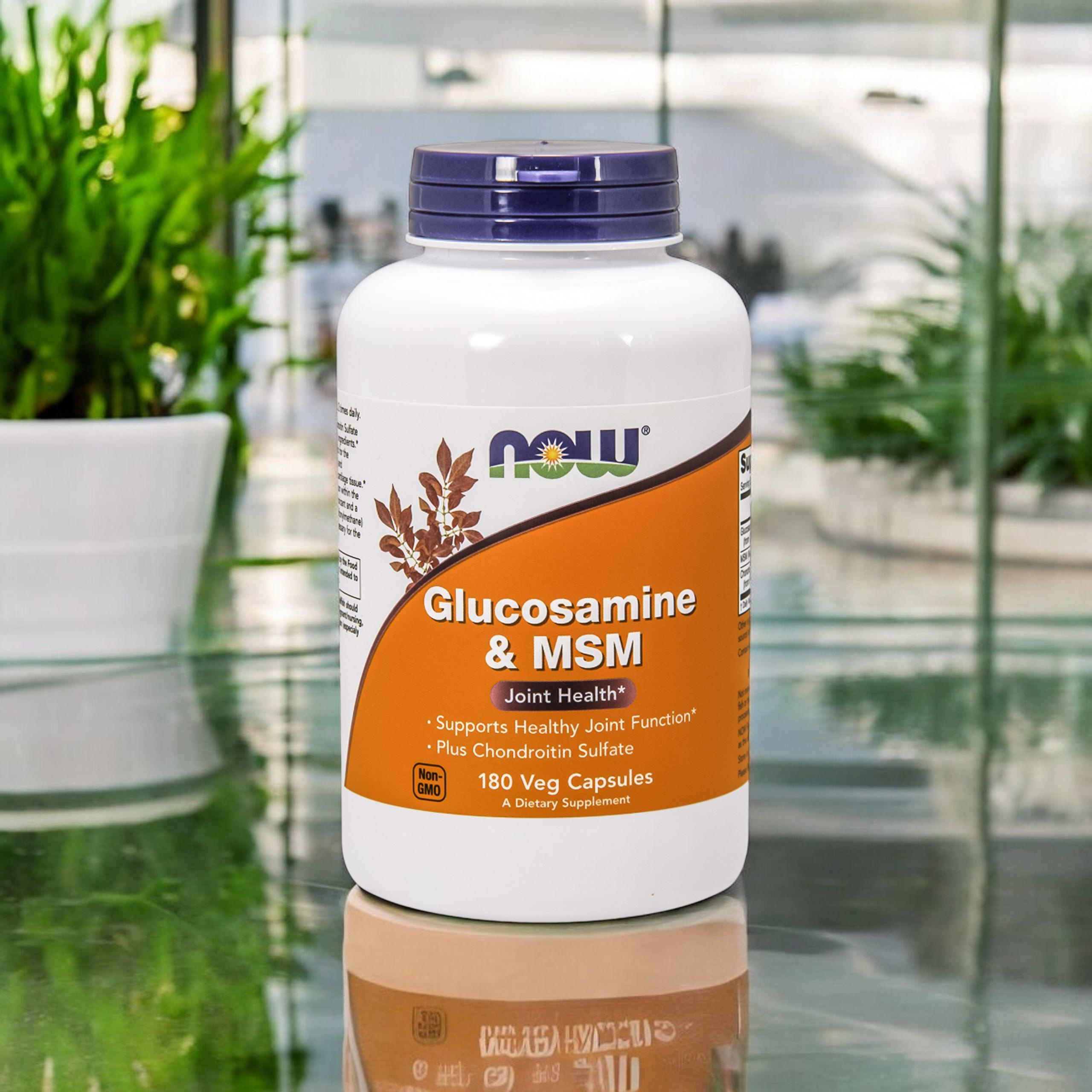 NOW Glucosamine & MSM - 180vegcaps