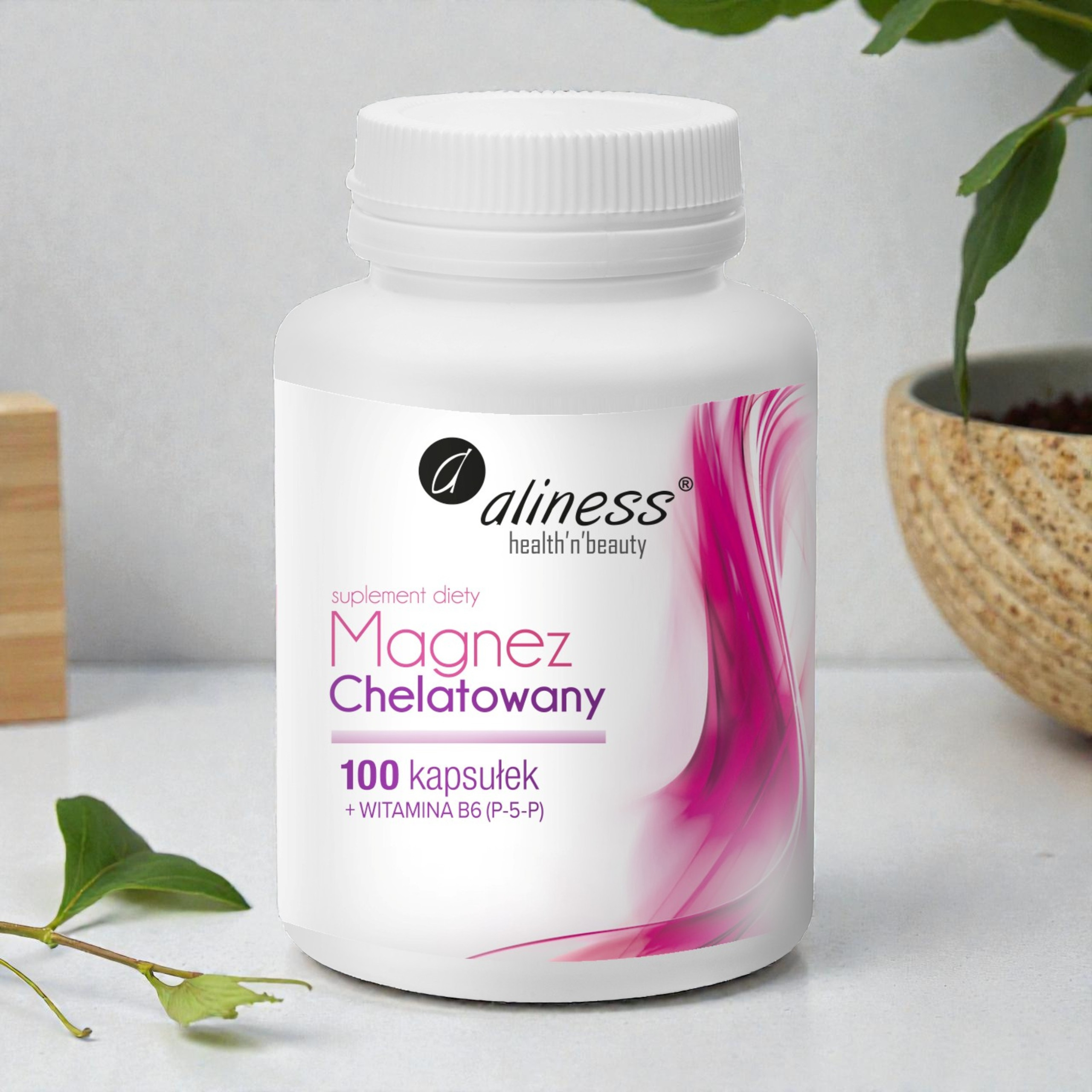 ALINESS - Chelatiertes Magnesium 720mg + B6 (P-5-P) - 100Kaps.