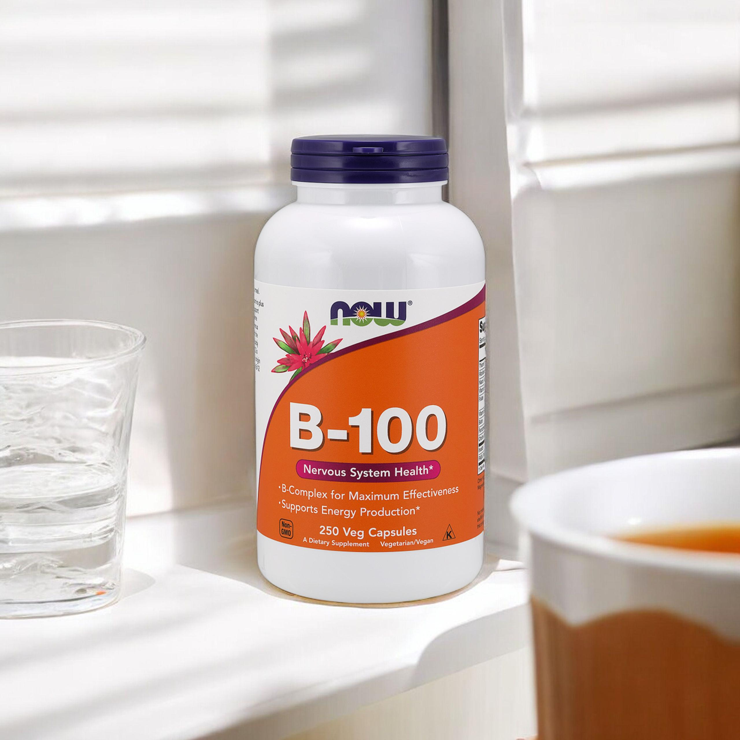 NOW Vitamin B-100 - 250vcaps - Vitamin B