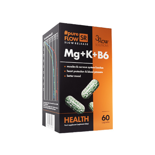 3FLOW SOLUTIONS Magnez + Potas + Vitamin B6 - 60 caps