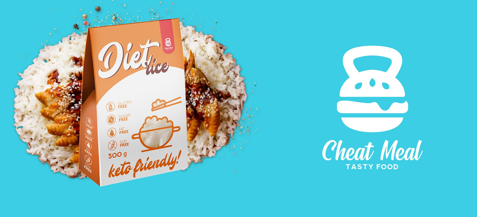 Cheat Meal Nutrition Diätreis - 6x 400g (6x 300g netto) - Makaron Konjac