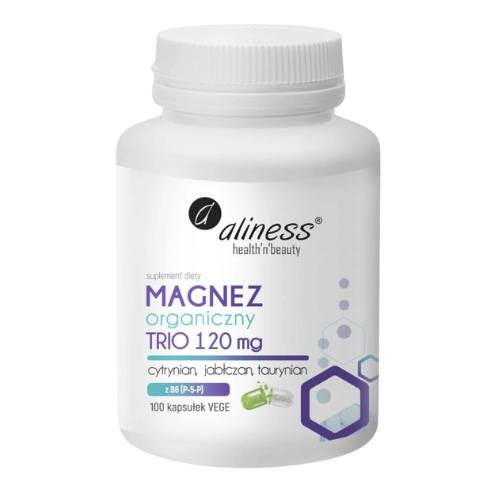 ALINESS - Organisches Magnesium TRIO 120mg - 100vcaps.