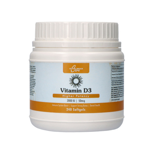 VITALMAX CARE Vitamin D3 2000 IU - 120 softgels