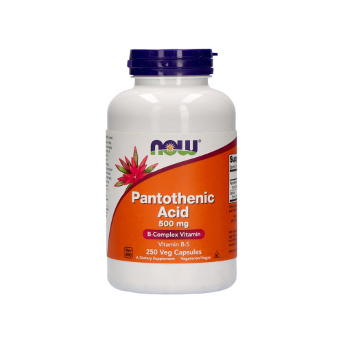 NOW Pantothenic Acid 500mg - 250vcaps - Pantothensäure
