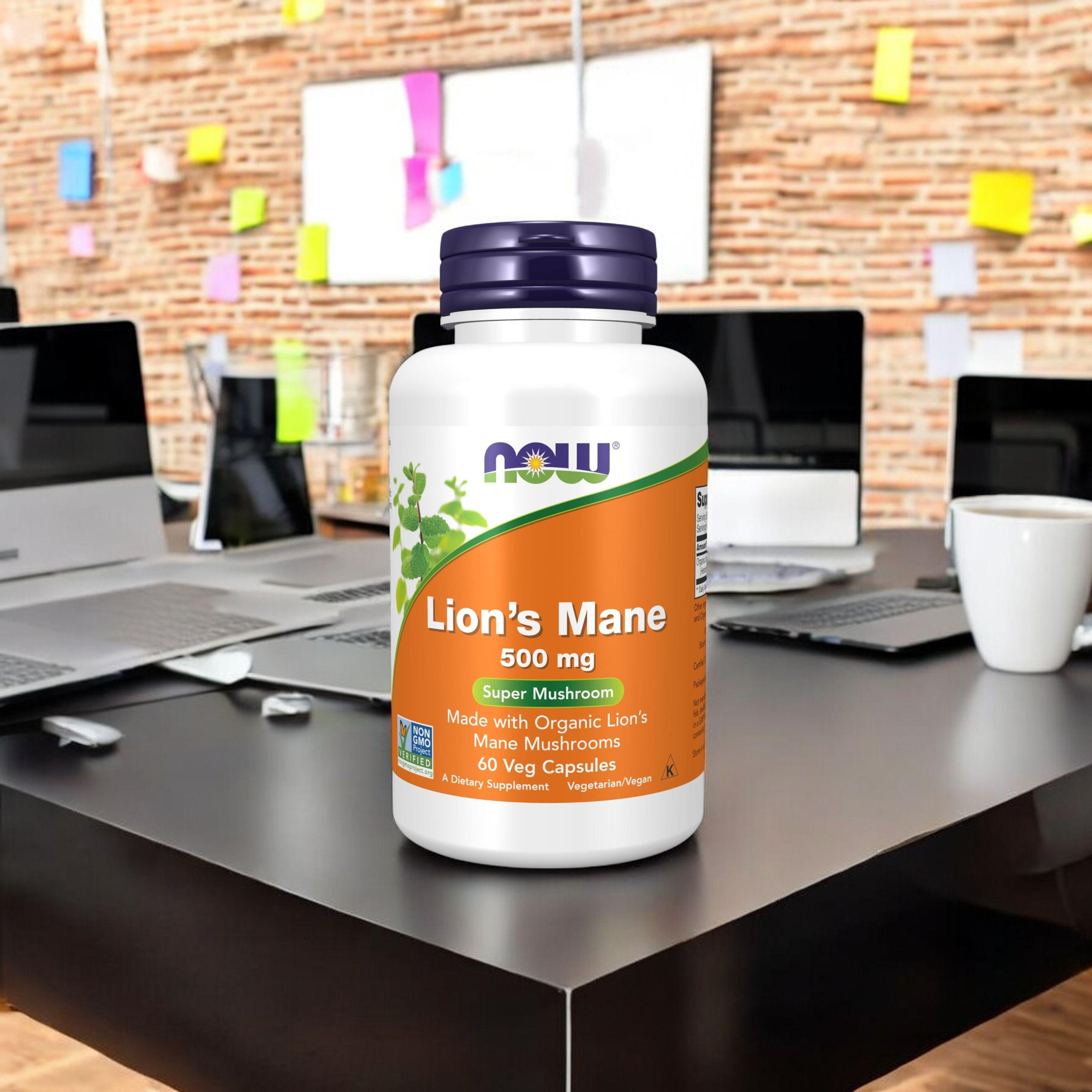 NOW - Löwenmähnen-Pilz 500mg - 60 Kapseln