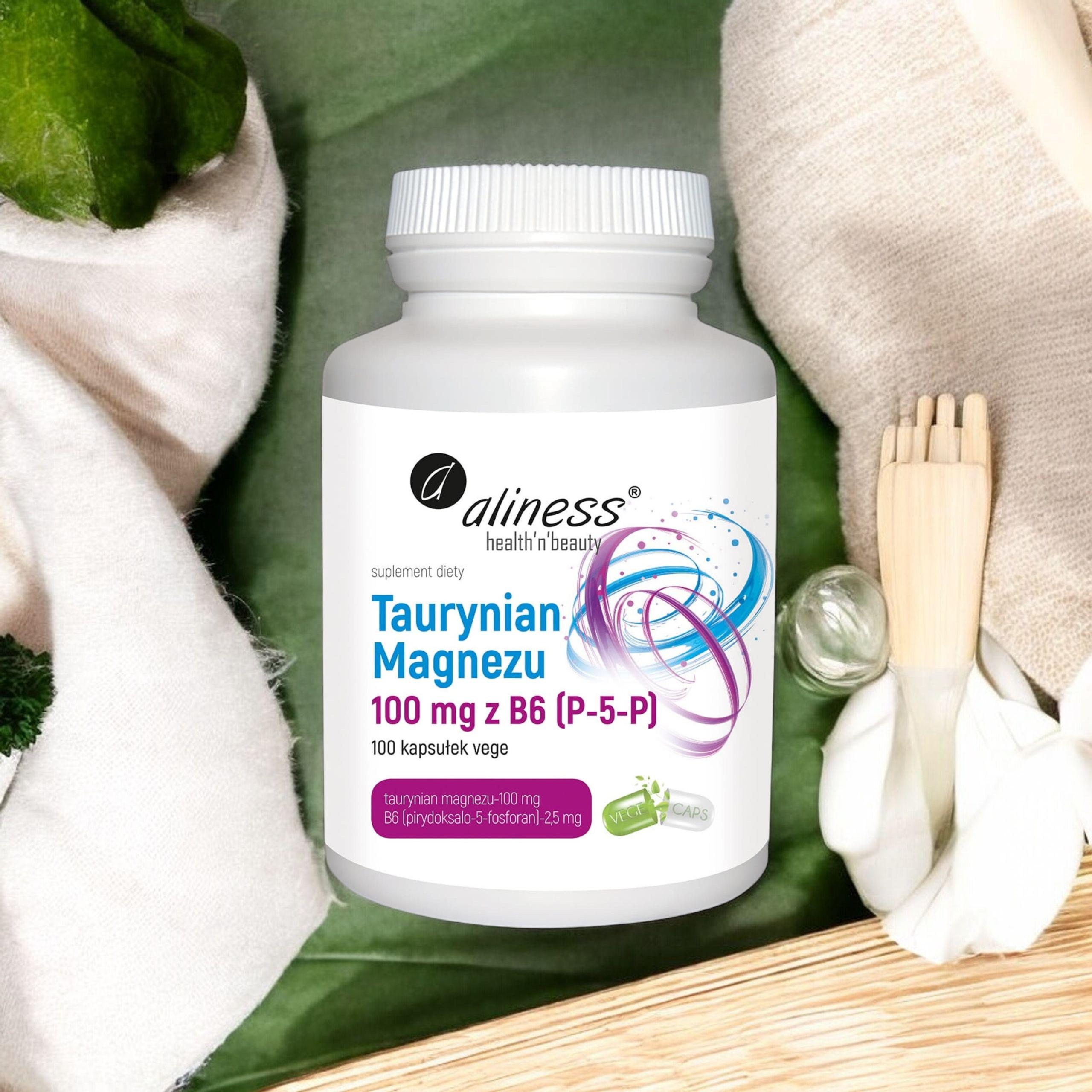 ALINESS Taurinat Magnesium 100mg mit B6 - 100vcaps.