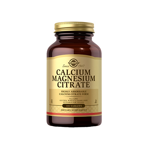 SOLGAR - Calcium-Magnesium-Citrat - 100 Tabletten