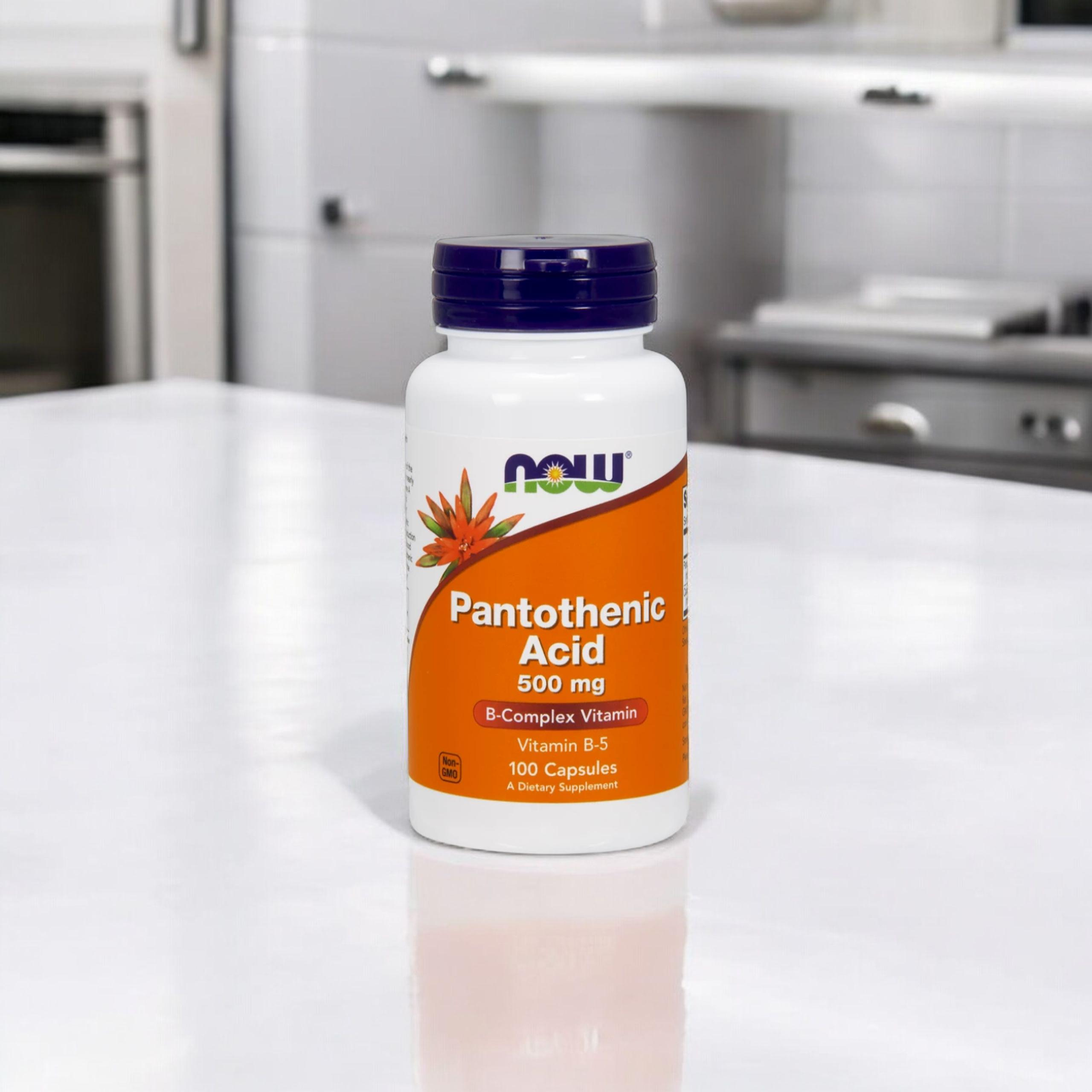 NOW Pantothenic Acid 500mg - 100vcaps. - Pantothensäure