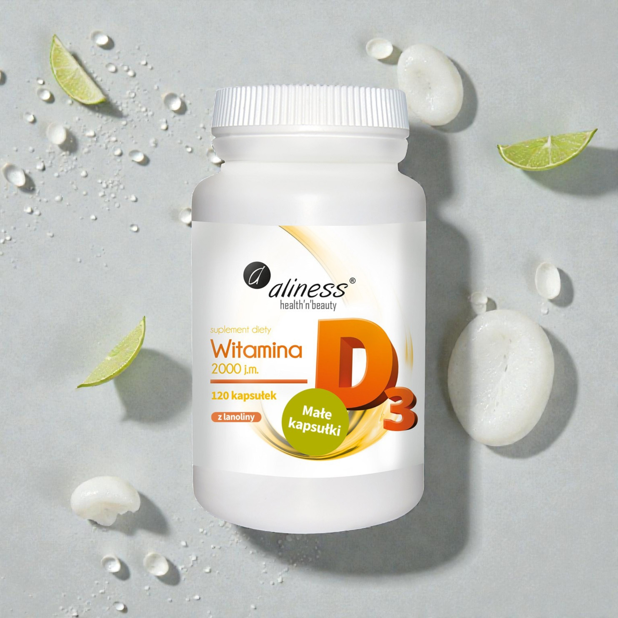 ALINESS - Vitamin D3 2000IE - 120Kaps.