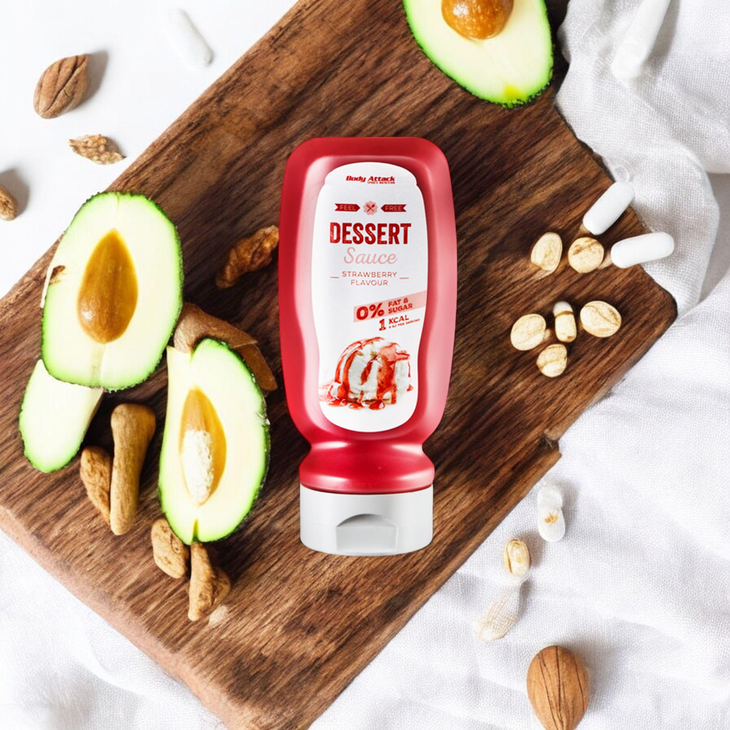 BODY ATTACK Dessert Sauce Erdbeer Geschmack - 320ml