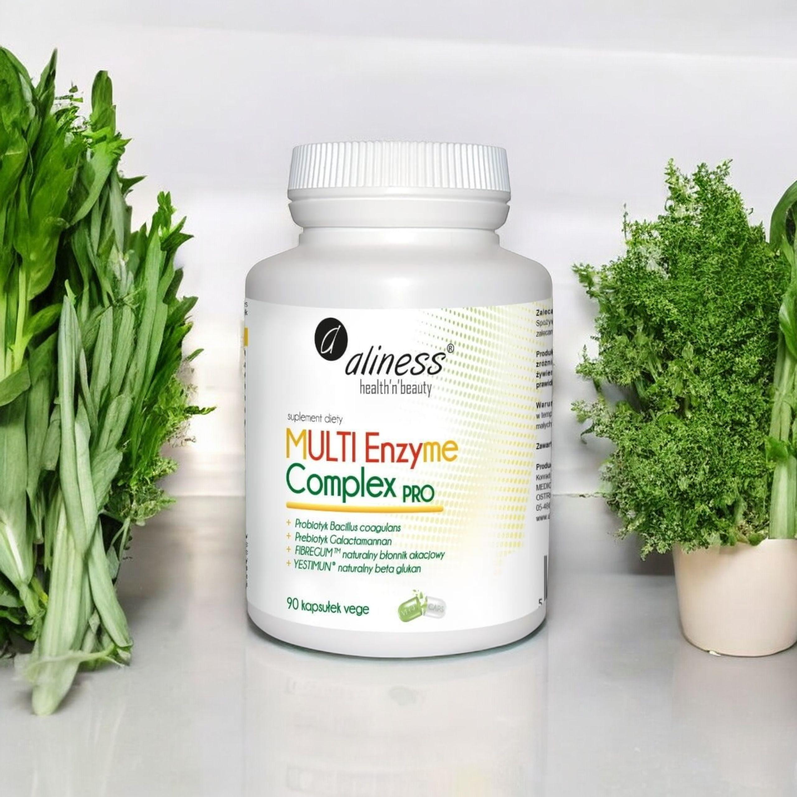 ALINESS - Multi Enzym-Komplex Pro X - 90 pflanzliche Kapseln.