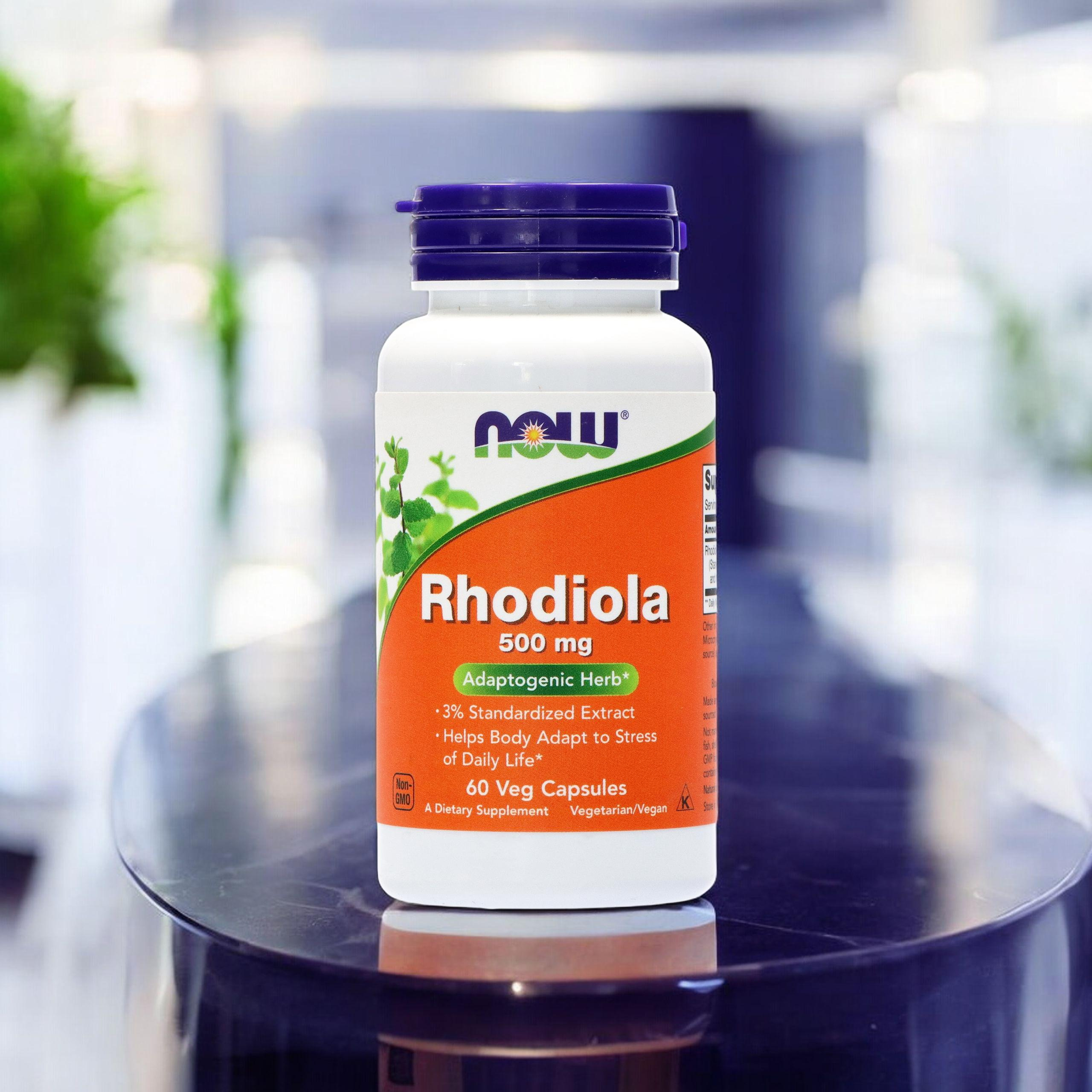 NOW Rhodiola Rosea 500 mg Extrakt - 60 vcaps