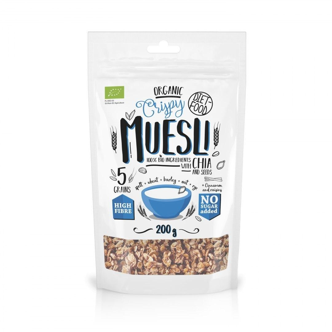 DIET FOOD - Knuspriges Müsli mit Chia - 200g