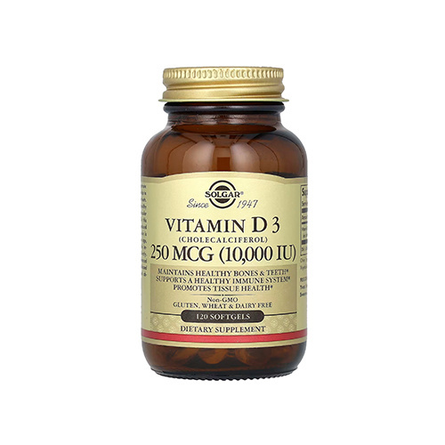 SOLGAR - Vitamin D3 250mcg - 120 Weichkapseln.