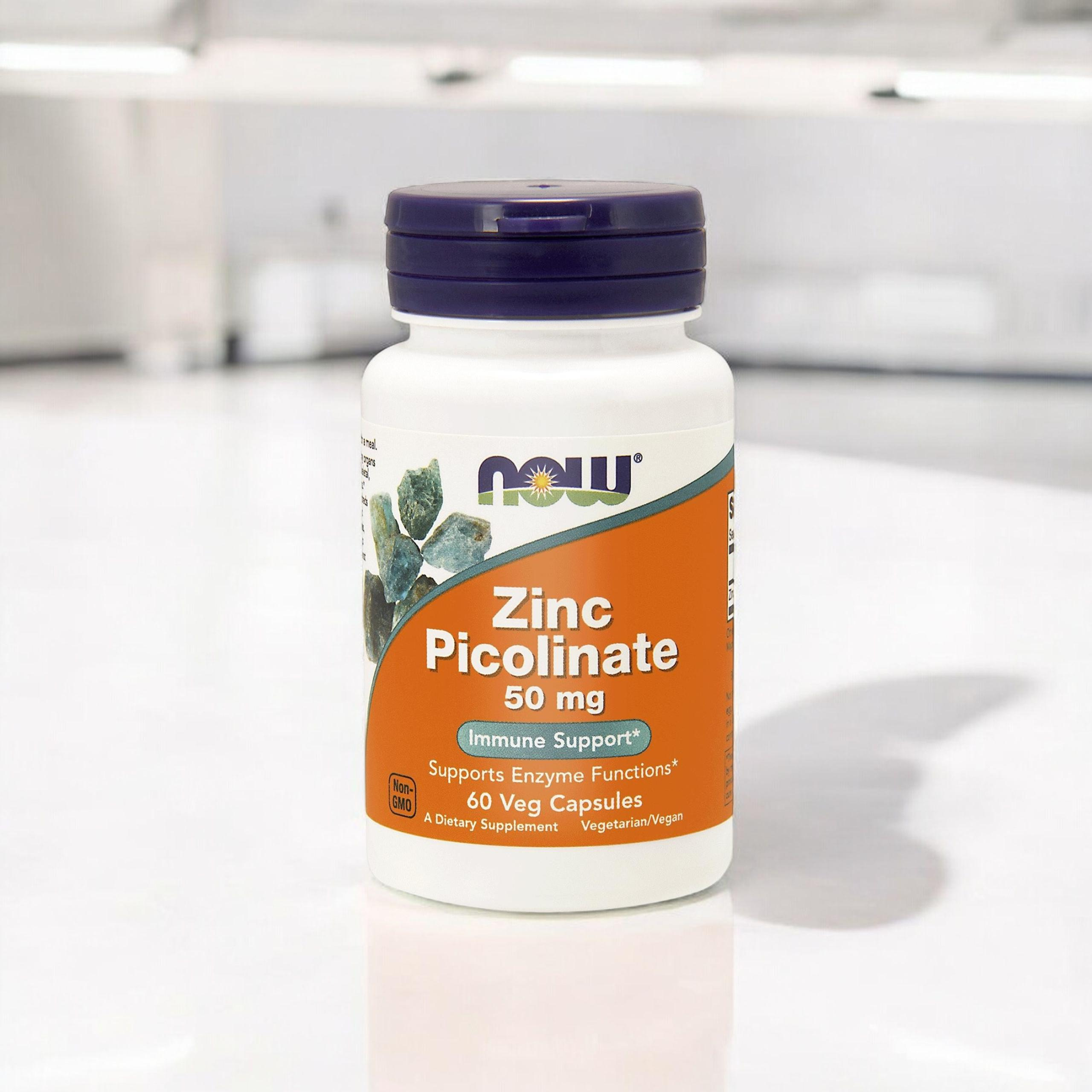 NOW - Zinkpicolinat 50mg - 30 pflanzliche Kapseln.