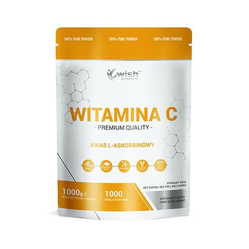 WISH Pharmaceutical Vitamin C 1000mg (L-Ascorbinsäure) - 1000g