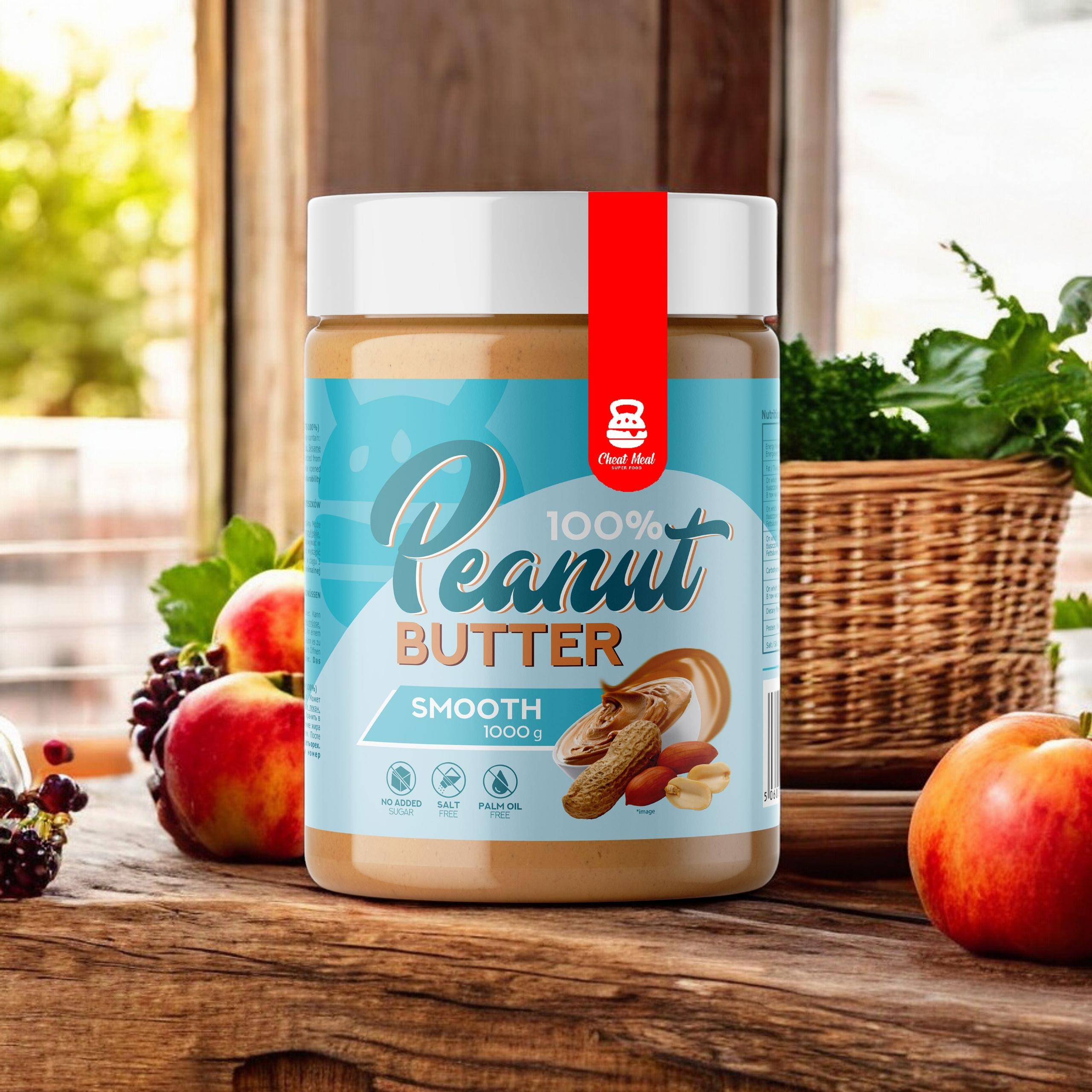 Cheat Meal Nutrition Peanut Cream (Krem Orzechowy) - 1000g - Smooth