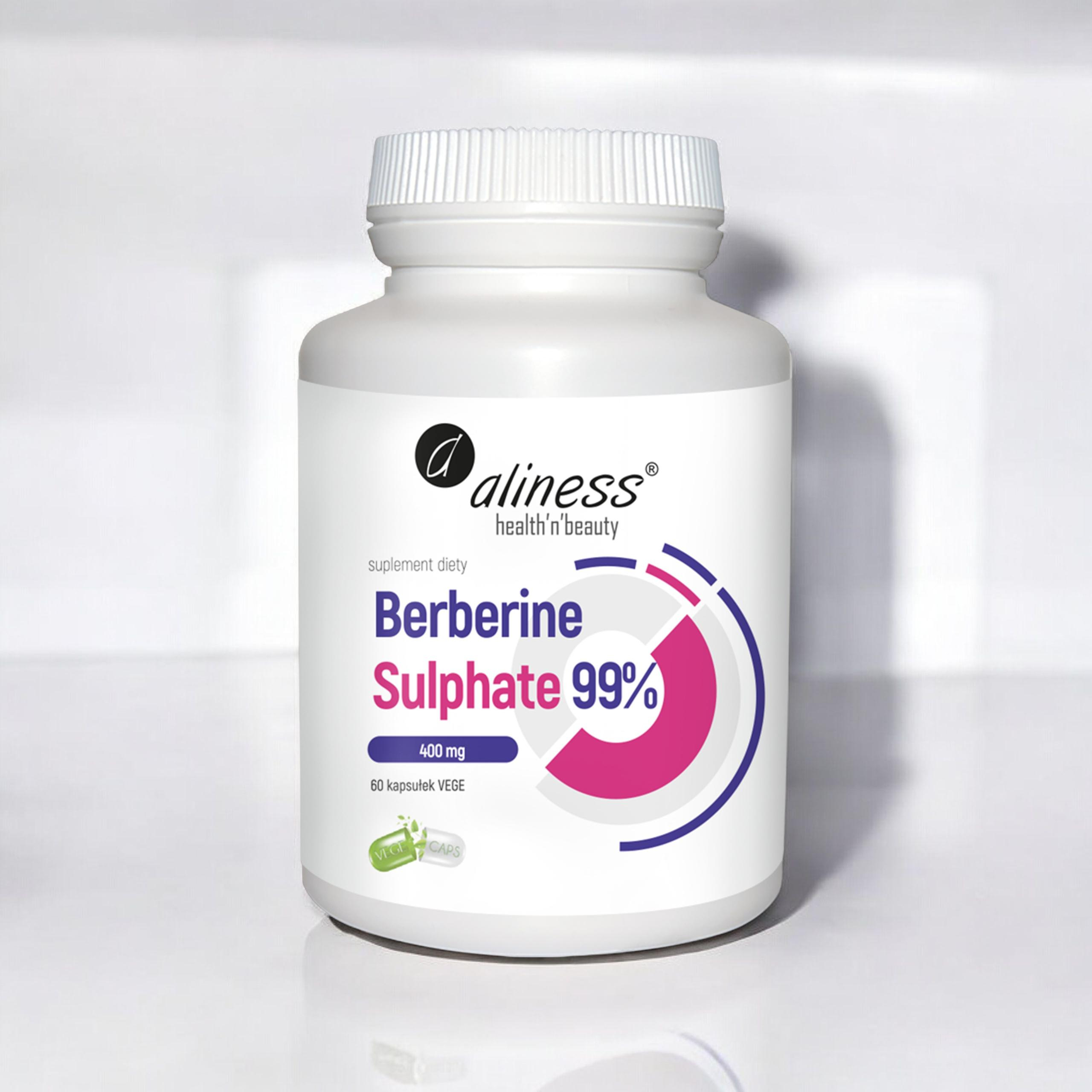 ALINESS Berberine Sulphate 99% 400 mg - 60vcaps