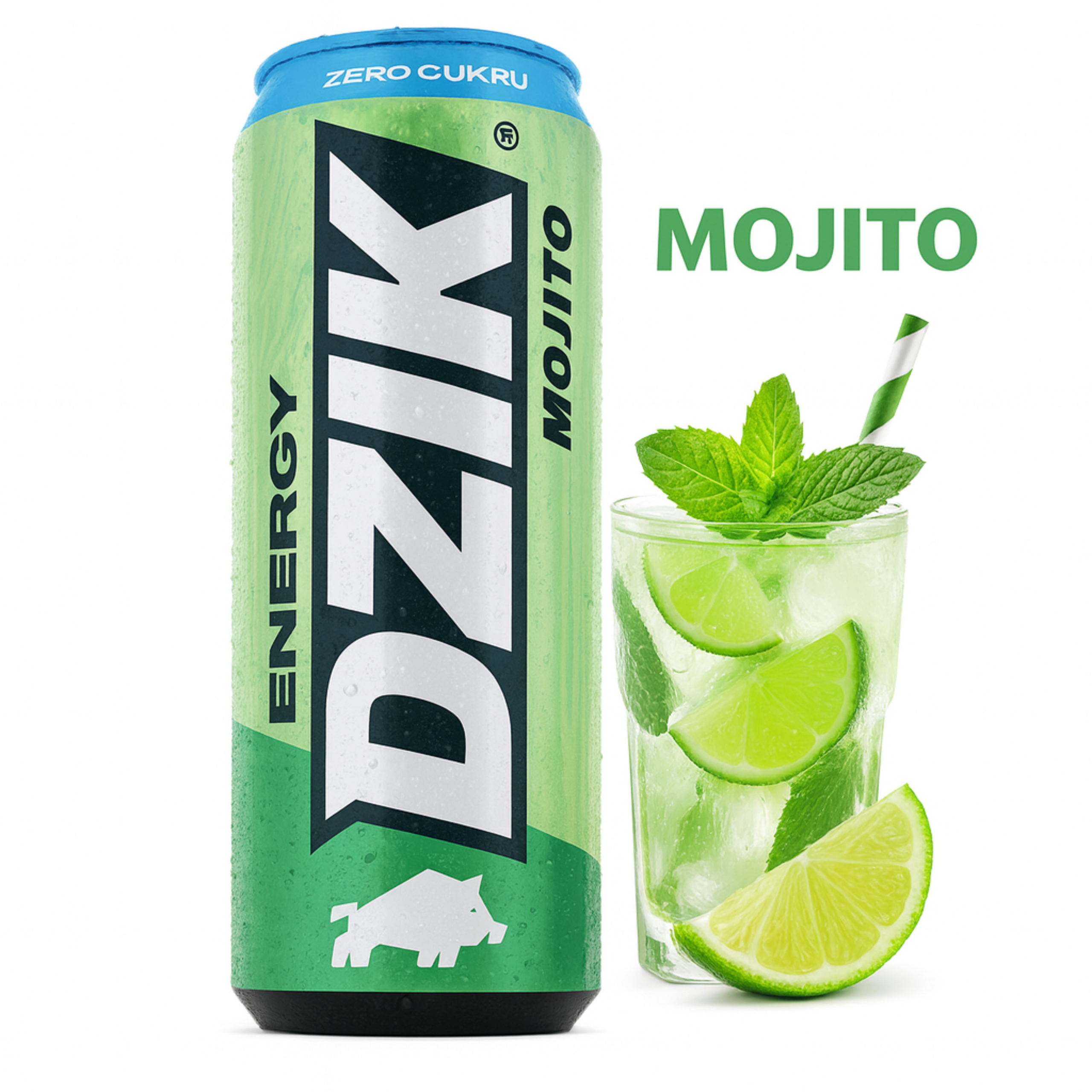 DZIK - Wildschwein-Energie - 500ml - Mojito